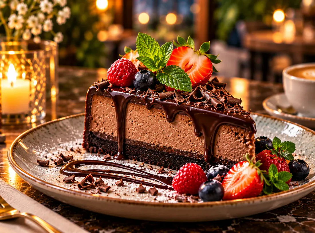 Bistro 34 çikolatalı cheesecake
